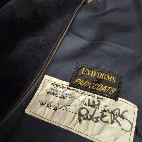 📢RARE📢 London Fog Navy Trench Coat - Picture 7 of 7